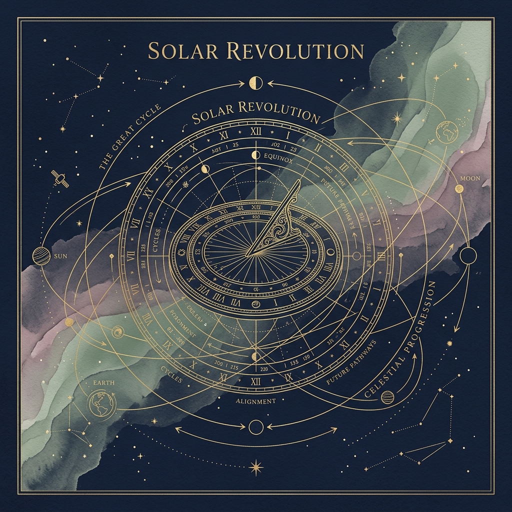 Arte de la lectura Revolución Solar — Mapa de Navegación